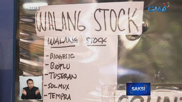 Supply ng paracetamol, alcohol at vitamin C, nagkakaubusan na sa ilang botika | Saksi
