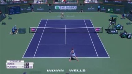 Indian Wells - Bencic continue sur sa lancée en écartant Pliskova