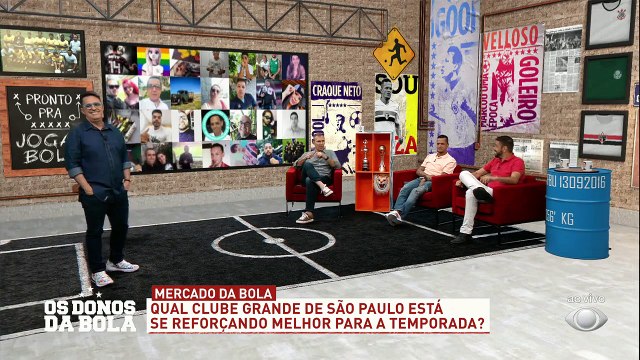 Quatro reforços no São Paulo, três no Palmeiras, um no Corinthians e dois no Santos. Qual equipe se reforçou melhor? Qual o melhor jogador?#OsDonosdaBola