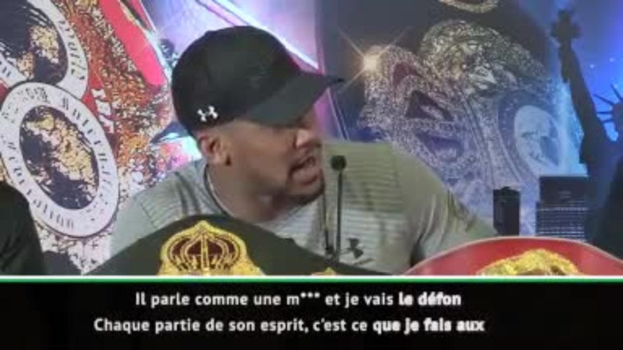 Poids lourds - Joshua : "Je vais lui faire perdre son âme sur le ring"