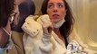 Elle entre avec un faux bébé Lynx dans un avion et sème la panique