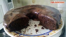 Bolo de chocolate tipo brownie