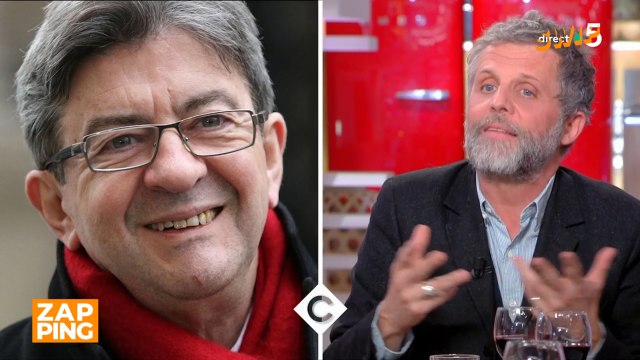 Invité de C à vous, l'humoriste Stéphane Guillon compare Jean-Luc Mélenchon à Hulk