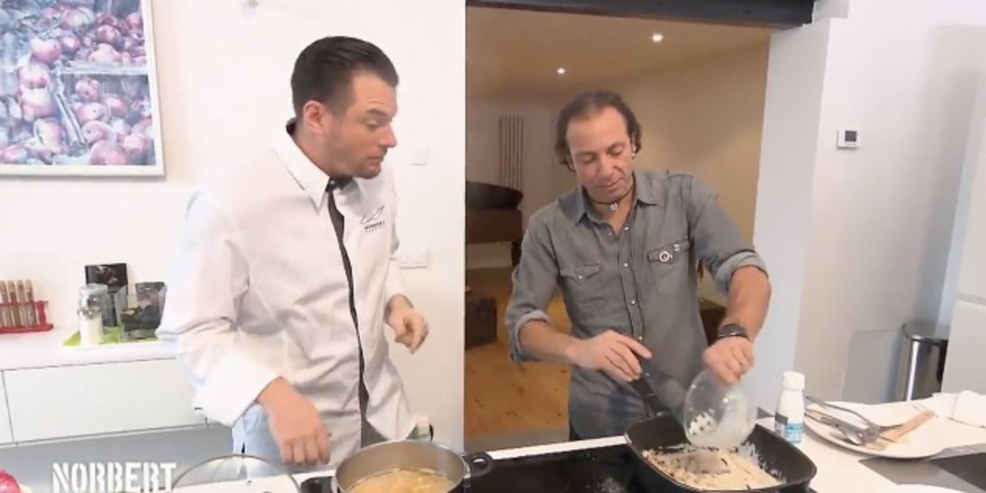 Norbert commis d'office : Norbert Tarayre effaré par la recette très calorique de Philippe Candeloro ! (VIDEO)