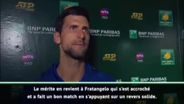 Indian Wells - Djokovic : ''J'ai trop voulu impressionner Sampras''