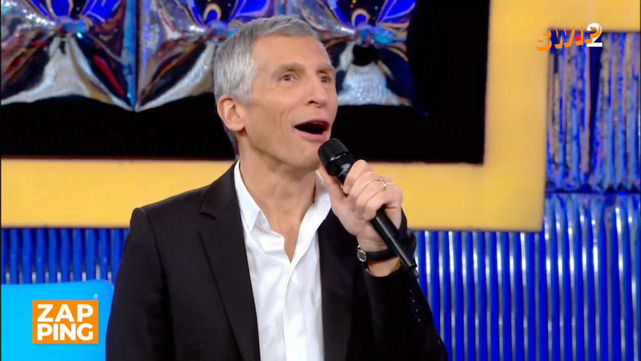 Nagui sans voix après les vannes à charge de Fabien dans N'oubliez pas les paroles