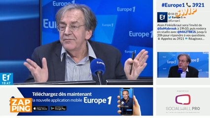 Alain Finkielkraut s'agace contre les propos d'un auditeur sur Europe 1