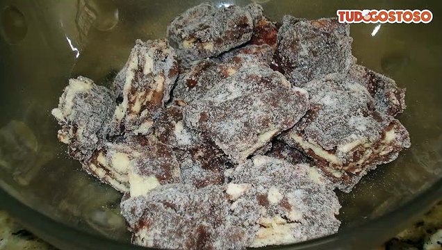 Brigadeiro com biscoito