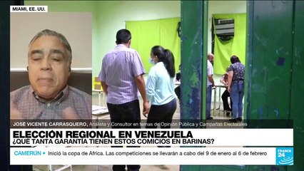 Vicente Carrasquero: "Las elecciones de Barinas no tienen observadores sino acompañantes"