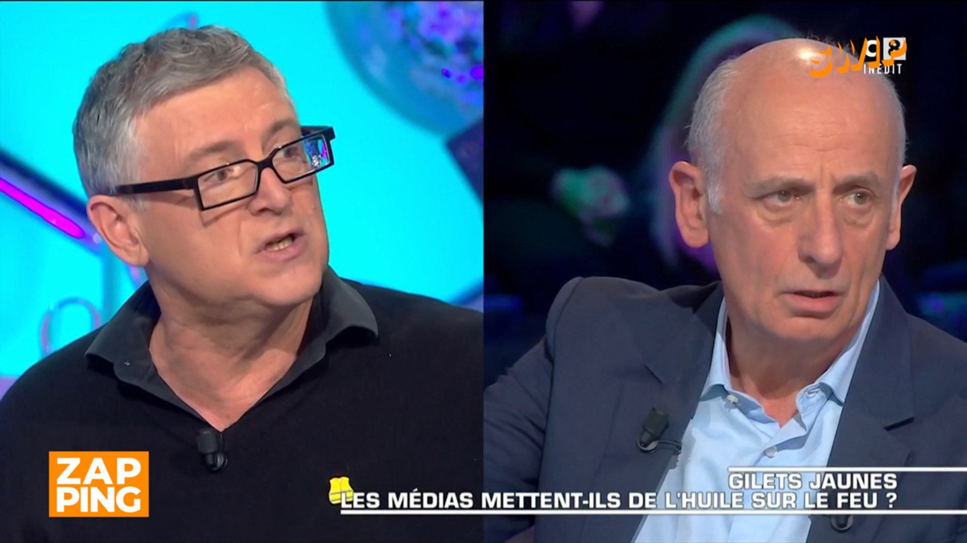 Traitement médiatique du mouvement des Gilets jaunes : Michel Onfray et  Jean-Michel Aphatie s'écharpent - Vidéo Dailymotion