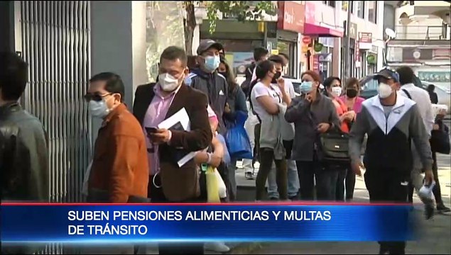 Suben pensiones alimenticias y multas de tránsito en Ecuador