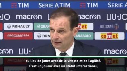Juventus - Allegri : "Content de mes milieux de terrain"