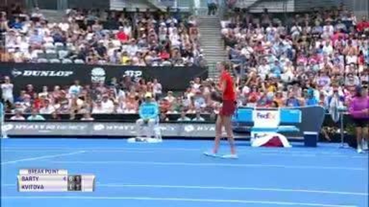 Sydney - Kvitova titrée après un gros combat