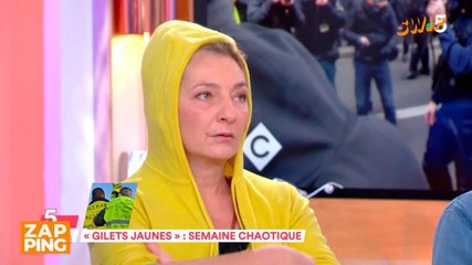 Agacée par des images de l'acte V, Corinne Masiero montre son soutien aux Gilets jaunes dans C à vous