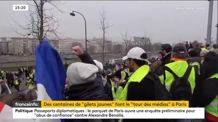 Après les Champs-Elysées, les Gilets jaunes font la tournée des médias