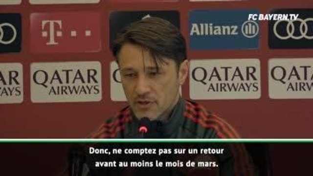 Bayern - Kovac : ''Tolisso ? Pas avant le mois de mars''
