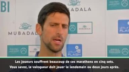 Open d'Australie - Djokovic favorable au tie-break lors du 5e set