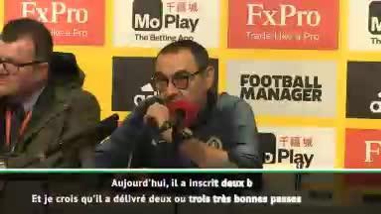 19e j. - Sarri : "Hazard peut jouer à n'importe quel poste"