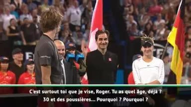 Hopman Cup - ''Tu ne peux pas nous laisser gagner rien qu'une fois ?'' : Zverev apostrophe Federer