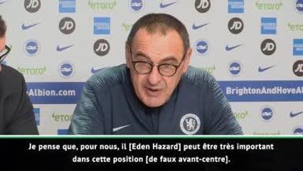 17e j. - Sarri : "Ce n'est pas un gros problème pour Hazard"