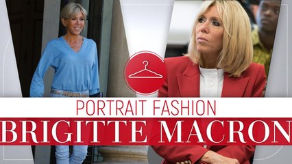 Casual, chignon, tailleur... Le portrait fashion de Brigitte Macron