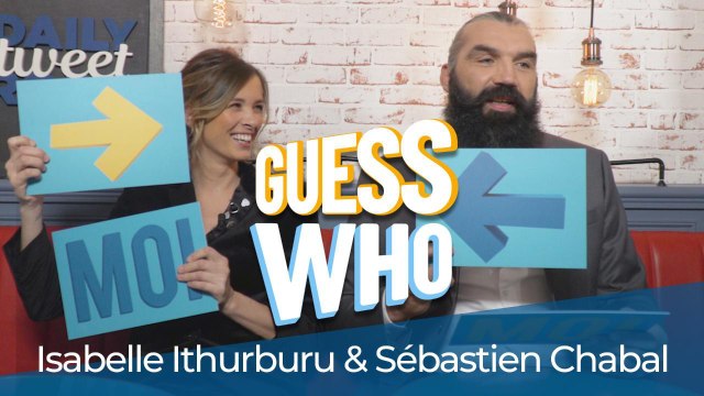 Qui est le plus, qui est le moins... Isabelle Ithurburu et Sébastien Chabal se prêtent au jeu du Guess Who