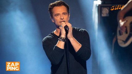 Agacé par une question d'Isabelle Morizet au sujet du deuil de son père, David Hallyday la recadre