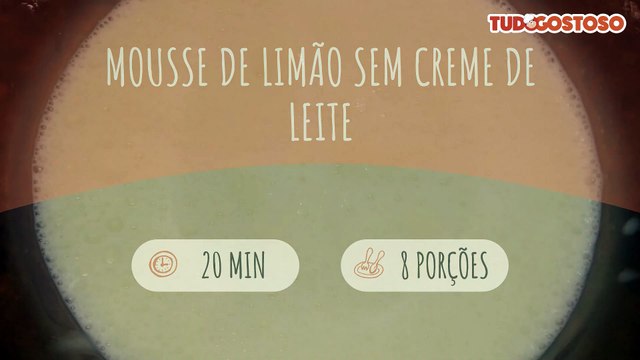 Mousse de limão sem creme de leite