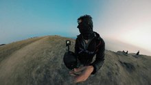 Incredible Two Way Sunset Cliff Base Jump