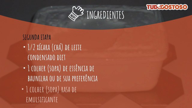 Sorvete cremoso diet