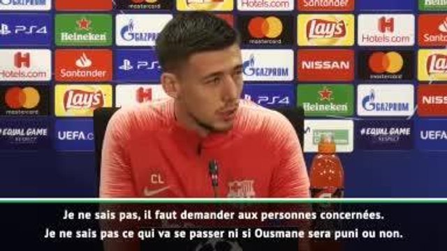 Barcelone - Lenglet : Je ne sais pas si Dembélé sera puni ou pas