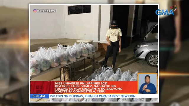 Miss Universe Philippines 2021 Beatrice Luigi Gomez, naghatid ng tulong sa mga sinalanta ng Bagyong Odette sa Compostella, Cebu | UB