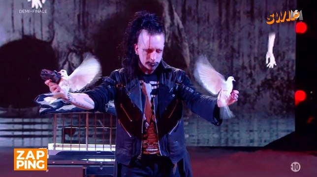 La France a un incroyable talent : Hélène Ségara mutilée sans douleur par un magicien fou !