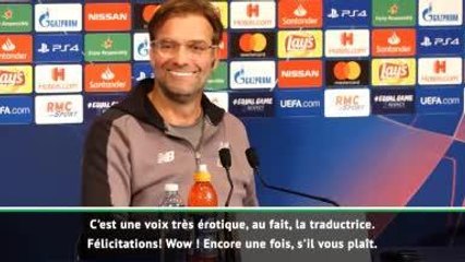Ligue des Champions: Klopp et la voix érotique de la traductrice !