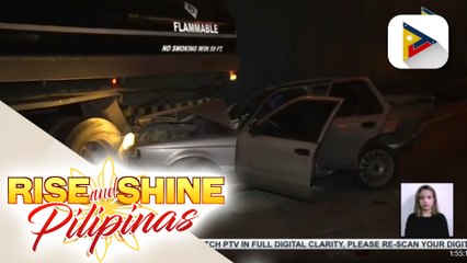 3 sugatan sa salpukan ng kotse at fuel tanker sa Quezon Ave.