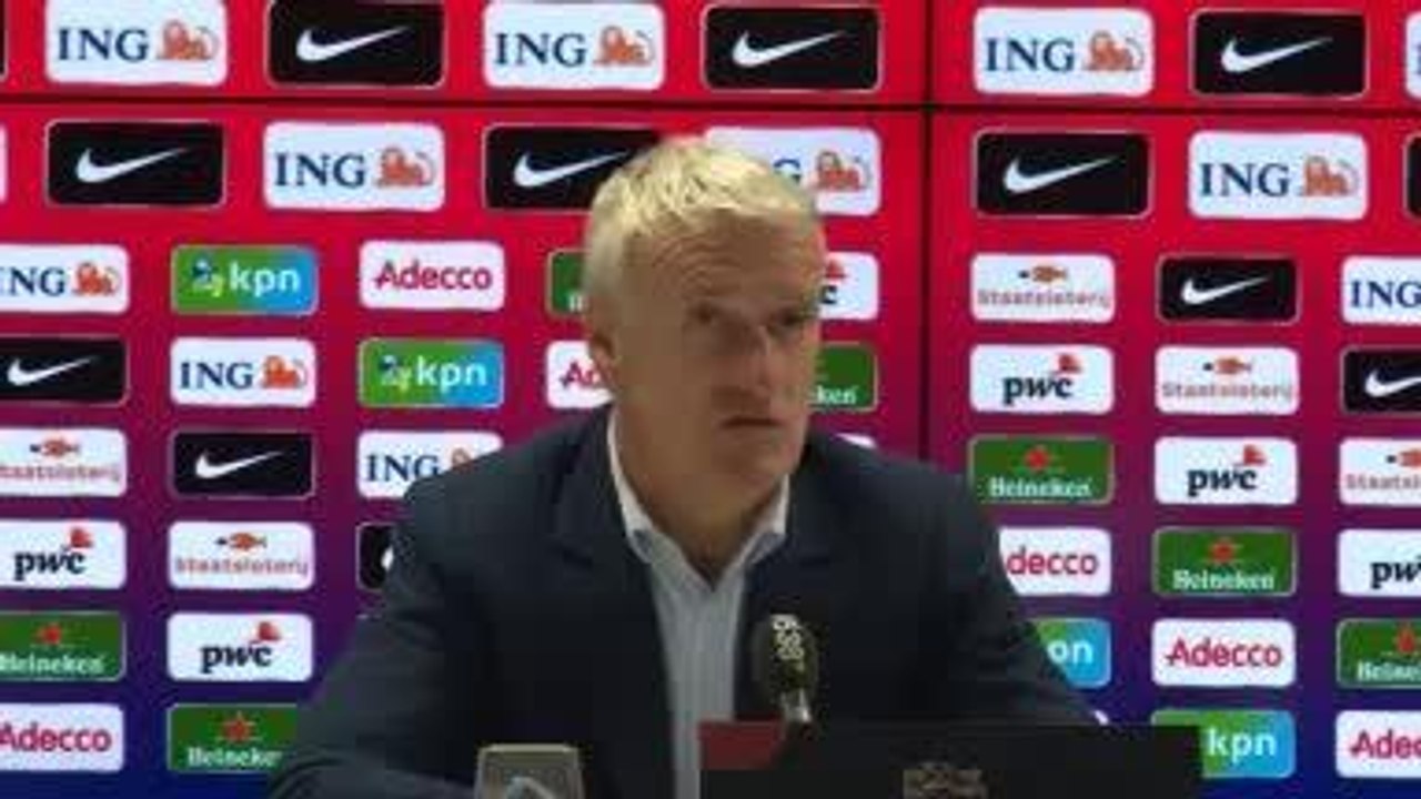 Bleus - Deschamps : "Pas surpris par les Pays-Bas"