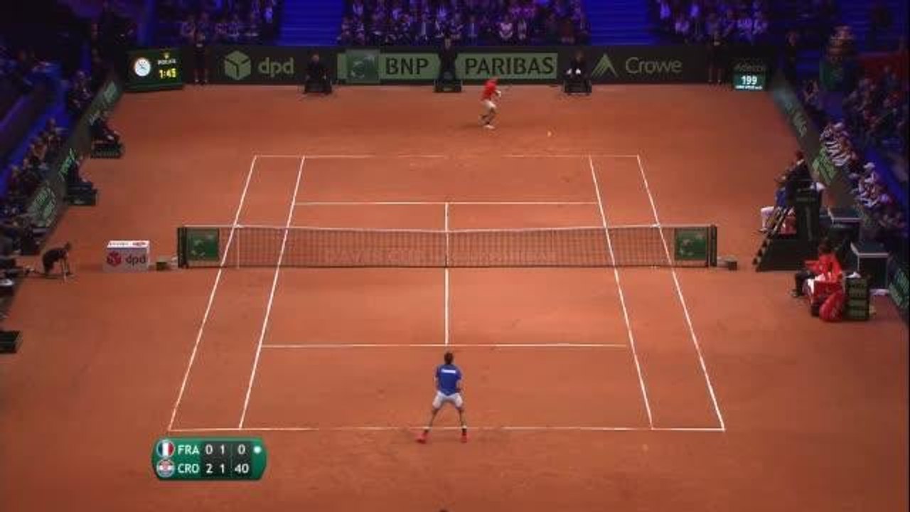 Finale - Chardy perd le premier match