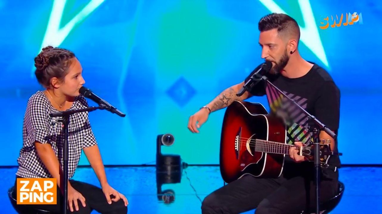 Le duo père-fille Manu & Louna bouleverse le jury de La France a un incroyable talent