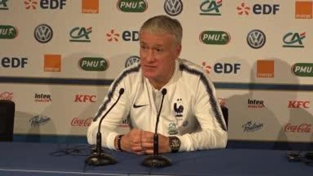 Amical - Deschamps : ''Cavani fait partie des très bons attaquant au niveau mondial''