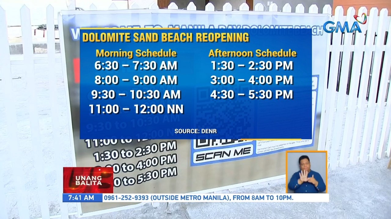 Dolomite Beach, bukas na muli | UB