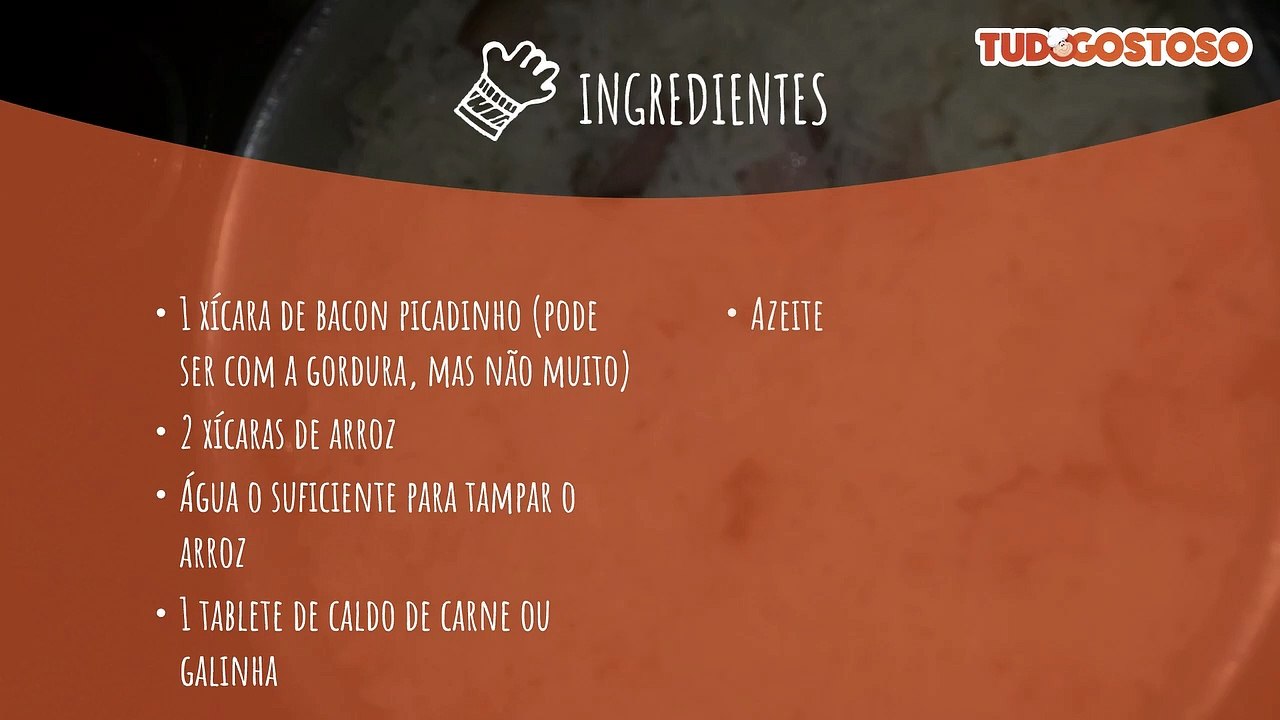 Arroz com bacon