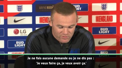 Angleterre - Rooney : "Je ne me mets aucune pression"