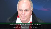 Bayern - Hoeness s'excuse après son insulte envers Bernat