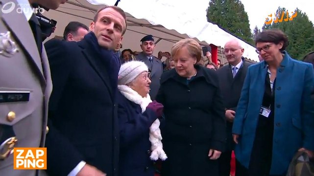 11 novembre : quand une centenaire confond Angela Merkel avec... Brigitte Macron !