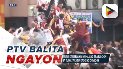 Pangulong Duterte, umapela sa simbahan na kanselahin muna ang Traslacion ng Itim na Nazareno dahil sa tumataas na kaso ng COVID-19