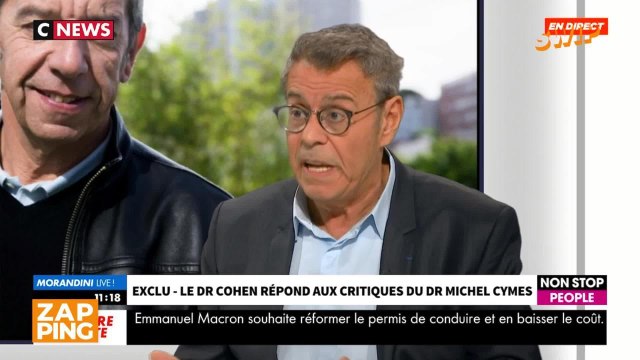 Grosse tête, susceptible, violent, amer : Jean-Michel Cohen se paye Michel Cymes en direct