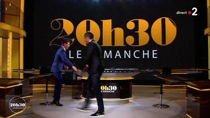 Ary Abittan et Thomas Sotto jouent au foot sur le plateau de 20h30 le dimanche