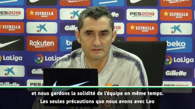 11e j. - Valverde : Nous devons être prudents avec Messi