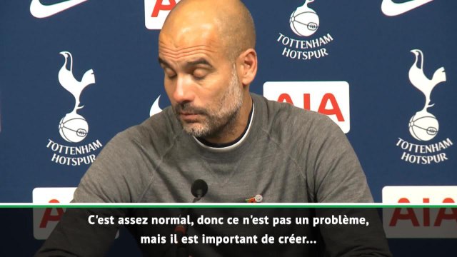 10e j. - Guardiola : C'est normal de concéder des occasions face à Tottenham