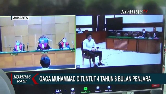Dituntut 4 Tahun 6 Bulan Penjara, Gaga Muhammad Ajukan Nota Pembelaan atau Pleidoi